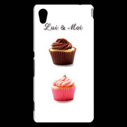 Coque Sony Xperia M4 Aqua Cupcake lui et moi PR
