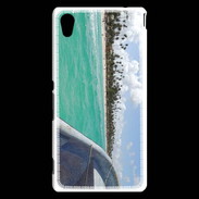 Coque Sony Xperia M4 Aqua Bord de plage en bateau