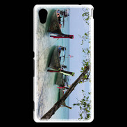 Coque Sony Xperia M4 Aqua DP Barge en bord de plage 2