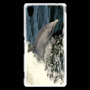 Coque Sony Xperia M4 Aqua Coque Dauphin et vague
