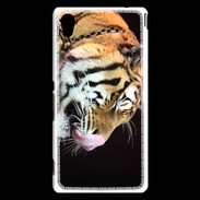 Coque Sony Xperia M4 Aqua Portrait de tigre PB 2