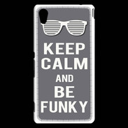 Coque Sony Xperia M4 Aqua Keep Calm Funky Gris