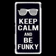 Coque Sony Xperia M4 Aqua Keep Calm Funky Noir