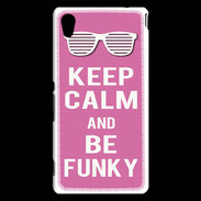 Coque Sony Xperia M4 Aqua Keep Calm Funky Rose