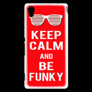Coque Sony Xperia M4 Aqua Keep Calm Funky Rouge