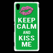Coque Sony Xperia M4 Aqua Keep Calm Kiss me Vert