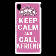 Coque Sony Xperia M4 Aqua Keep Calm Call Rose