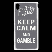 Coque Sony Xperia M4 Aqua Keep Calm Gamble Gris