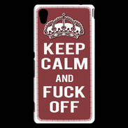 Coque Sony Xperia M4 Aqua Keep Calm Fuck Off Brique