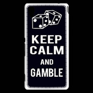 Coque Sony Xperia M4 Aqua Keep Calm Gamble Noir