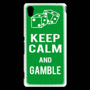 Coque Sony Xperia M4 Aqua Keep Calm Gamble Vert