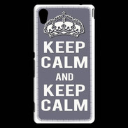 Coque Sony Xperia M4 Aqua Keep Calm Gris