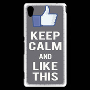 Coque Sony Xperia M4 Aqua Keep Calm Like This Gris