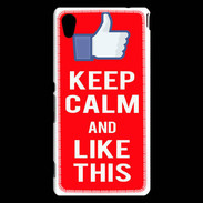 Coque Sony Xperia M4 Aqua Keep Calm Like This Rouge