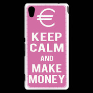Coque Sony Xperia M4 Aqua Keep Calm Make money Rose