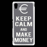 Coque Sony Xperia M4 Aqua Keep Calm Make money Gris