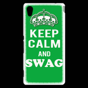 Coque Sony Xperia M4 Aqua Keep Calm Swag Vert