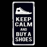 Coque Sony Xperia M4 Aqua Keep Calm Buy Shoes Noir