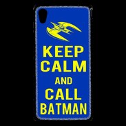 Coque Sony Xperia M4 Aqua Keep Calm Batman Bleu