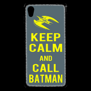 Coque Sony Xperia M4 Aqua Keep Calm Call Batman Gris