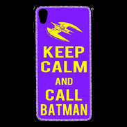 Coque Sony Xperia M4 Aqua Keep Calm Call Batman Violet