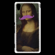 Coque Sony Xperia M4 Aqua Moustache Mona Lisa