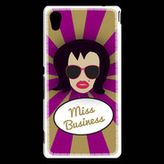 Coque Sony Xperia M4 Aqua Miss business Brune