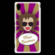 Coque Sony Xperia M4 Aqua Miss business Chatain