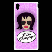 Coque Sony Xperia M4 Aqua Miss Champagne Brune