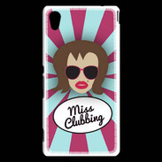 Coque Sony Xperia M4 Aqua Miss Clubbing Chatain
