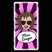 Coque Sony Xperia M4 Aqua Miss Cougar Chatain