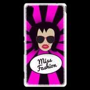 Coque Sony Xperia M4 Aqua Miss Fashion Brune