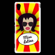 Coque Sony Xperia M4 Aqua Miss Latina Brune