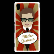 Coque Sony Xperia M4 Aqua Mister Business Chatain