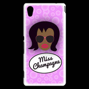 Coque Sony Xperia M4 Aqua Miss Champagne Black