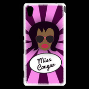 Coque Sony Xperia M4 Aqua Miss Cougar Black