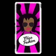 Coque Sony Xperia M4 Aqua Miss Fashion Black