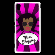 Coque Sony Xperia M4 Aqua Miss Shopping Black