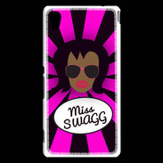 Coque Sony Xperia M4 Aqua Miss Swag Black