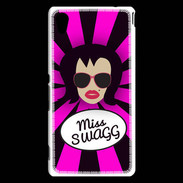 Coque Sony Xperia M4 Aqua Miss Swag Brune