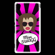 Coque Sony Xperia M4 Aqua Miss Swag Chatain