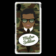 Coque Sony Xperia M4 Aqua Mister Soldier Black