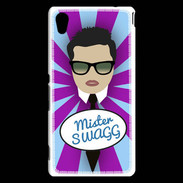 Coque Sony Xperia M4 Aqua Mister Swag Brun
