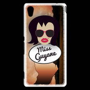 Coque Sony Xperia M4 Aqua Miss Guyane Brune