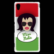 Coque Sony Xperia M4 Aqua Miss Italie Brune
