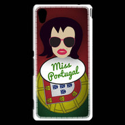 Coque Sony Xperia M4 Aqua Miss Portugal Brune