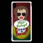 Coque Sony Xperia M4 Aqua Miss Portugal Chatain