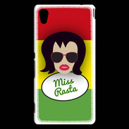 Coque Sony Xperia M4 Aqua Miss Rasta Brune