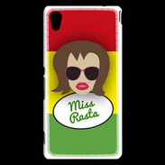 Coque Sony Xperia M4 Aqua Miss Rasta Chatain