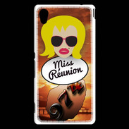Coque Sony Xperia M4 Aqua Miss Réunion Blonde